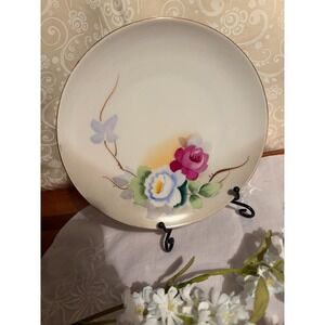 Vintage Meito China Hand Painted Floral Plate